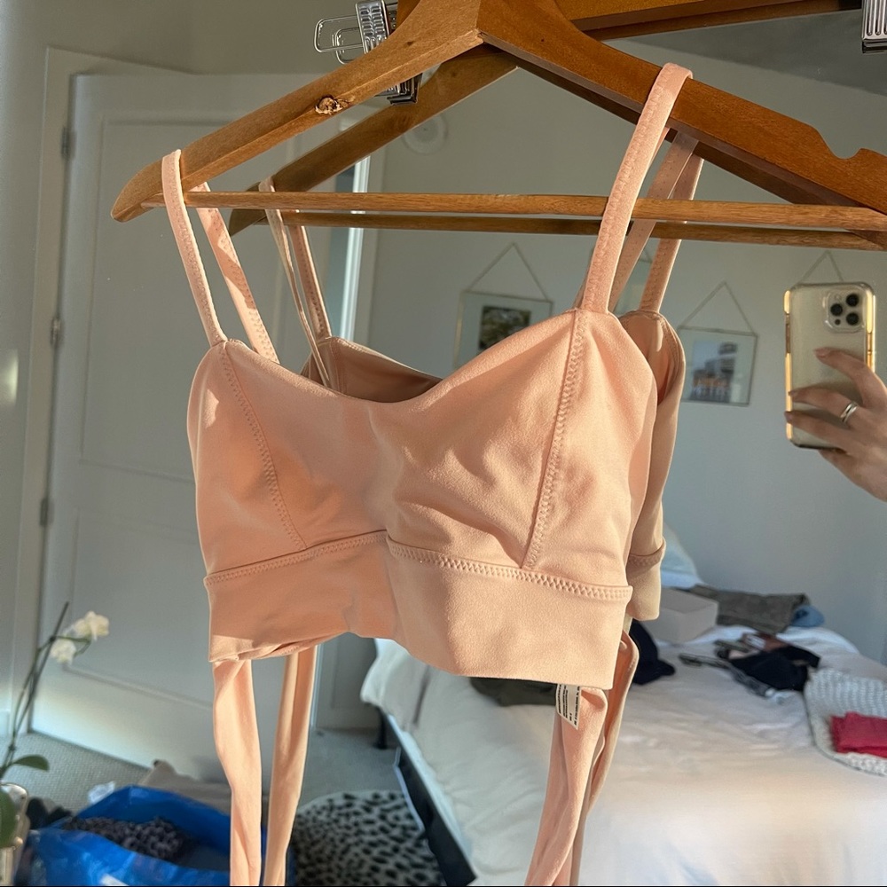 Free people wrap sports bra